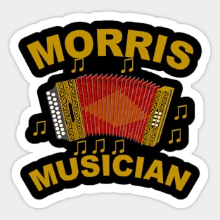 Morris Musician - Button Accordion Sticker